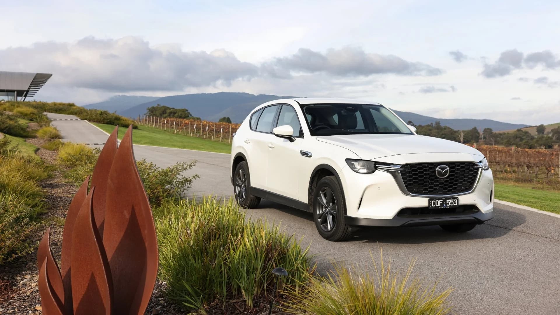 2026 Mazda CX-60 mid-size SUV in a driveway