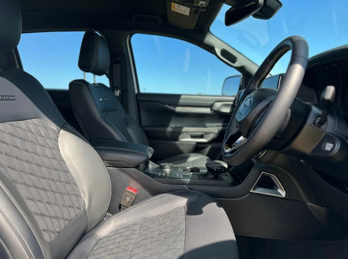 Ford Ranger Platinum front driver's seat three-quarter view